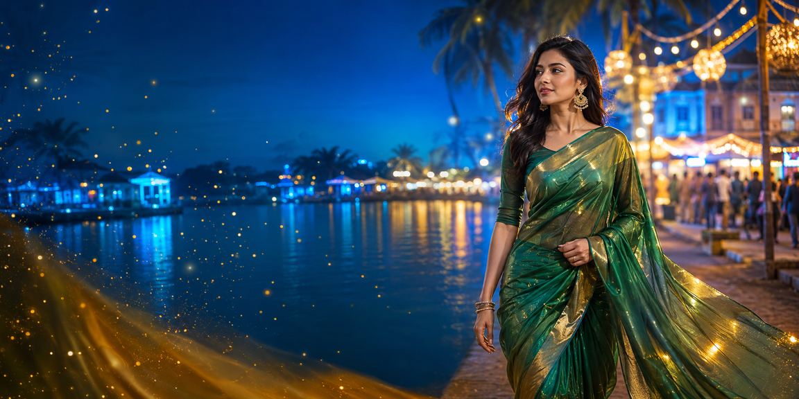 কুমিল্লায় লটারি বিজয়ী শাড়ি পরিহিত নারী